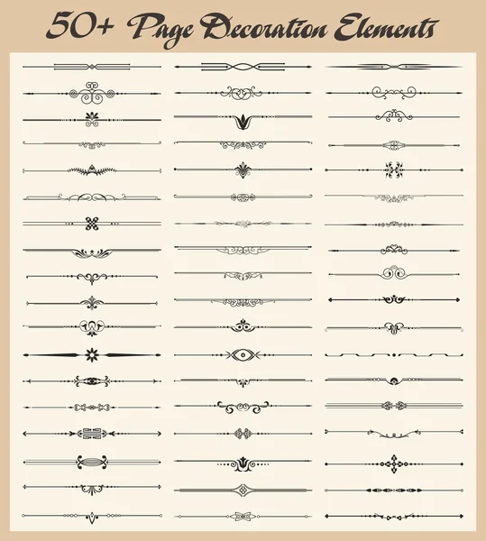 ページの装飾デザイン要素 — ストックベクタ