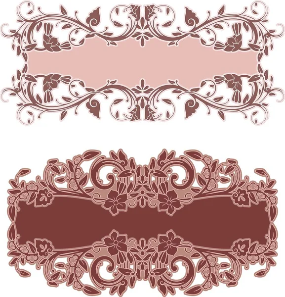 Vektör kabile süslemeleri. Renkli, siyah-beyaz, vinil kesim için hazır. Sayfa dekorasyonu sınır tasarım unsurları, tebrik kartları, düğün davetiyeleri, afişler için harika.