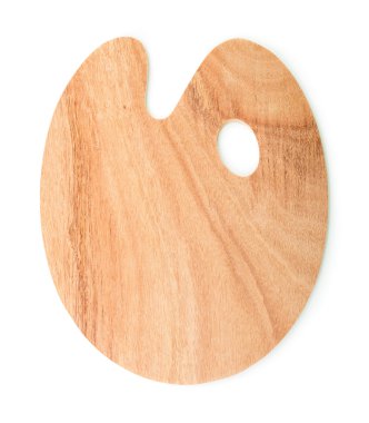 Ahşap sanat paleti izole