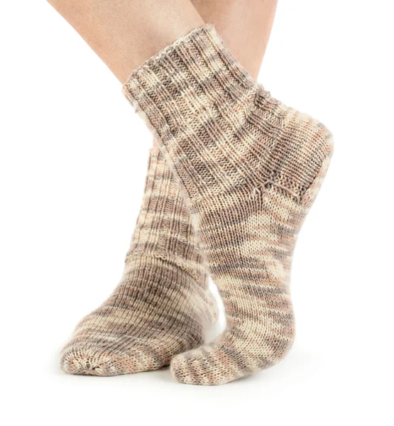 Žena krásné nohy s ponožkami — Stock fotografie