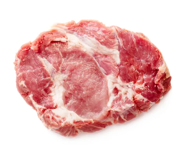 Carne isolada sobre branco — Fotografia de Stock