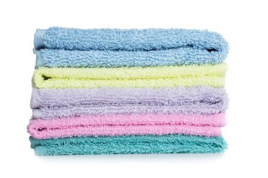 havlu üzerinde beyaz izole