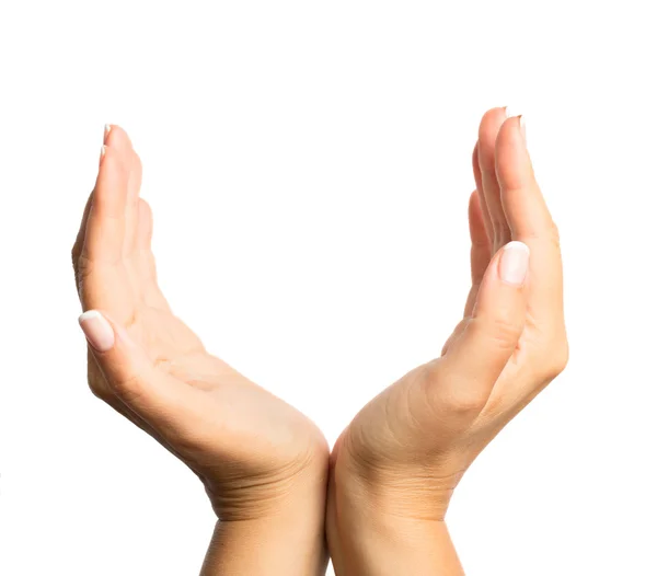 Woman Hands sign — Stock Photo, Image