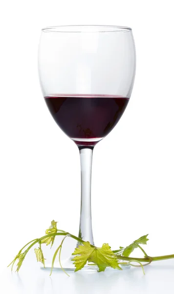 Red wine glass — Stock Photo, Image