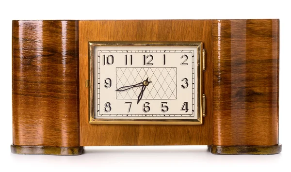 Retro wooden clock — Stock Photo, Image