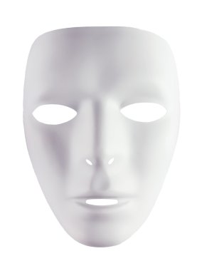 White mask for drama