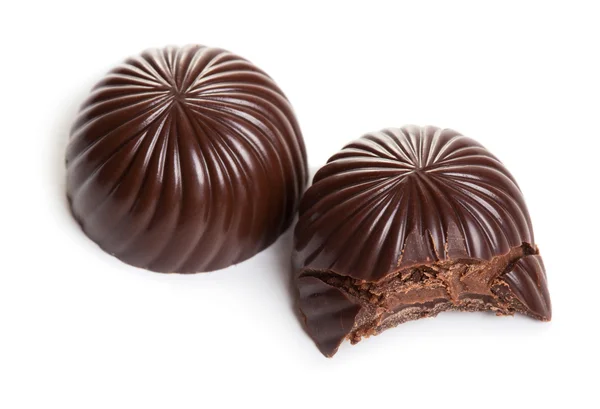 Dos caramelos de chocolate — Foto de Stock