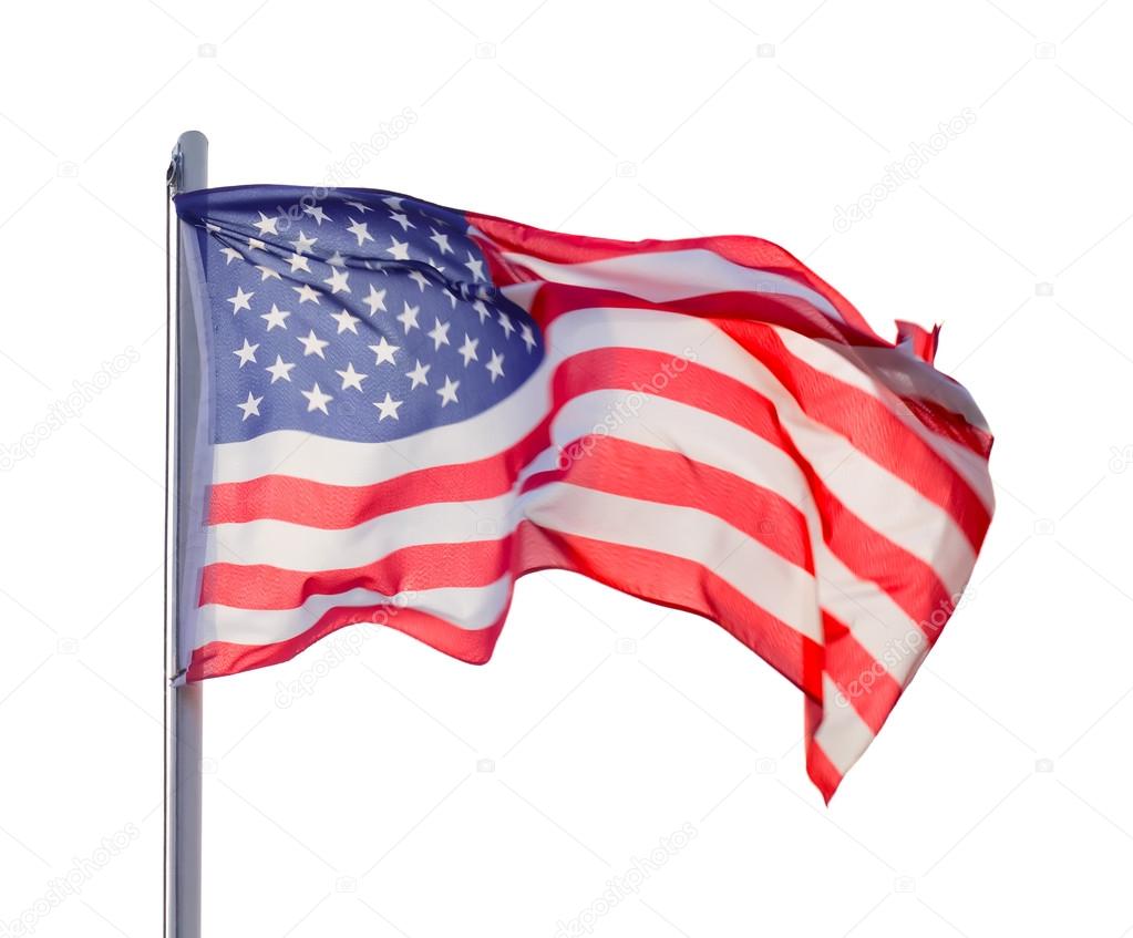 Close-up of flag USA