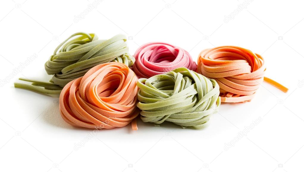 Raw italian pasta