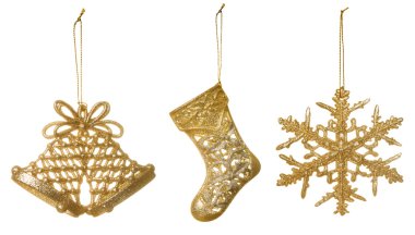 Altın Noel süslemesi