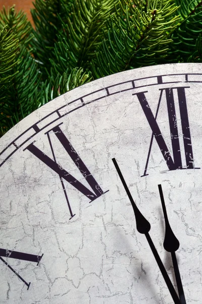 New year clock — Stock Photo, Image