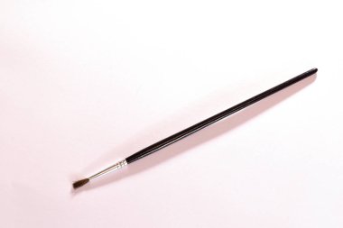 Ressam beyaz masaya siyah bir fırça bırakmış.