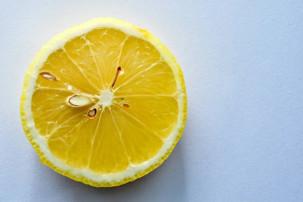 Agrumi Giallo Limone Tagliato Centro Foto Alta Qualità — Foto Stock