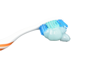 Diş fırçası ve diş macunu PNG arka planında izole edildi.