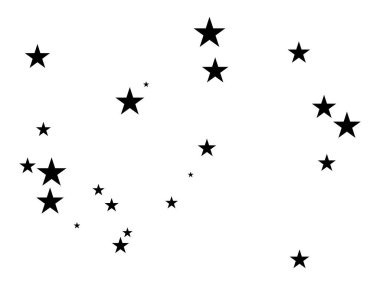 Rastgele Havai fişek Yıldızlarının Beyaz Arkaplan Görüntüsü