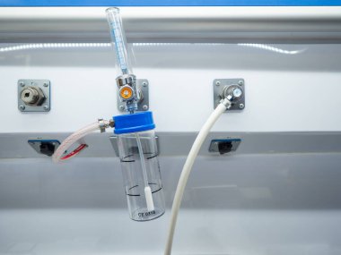 Hastane için bir ambulansın içinde..