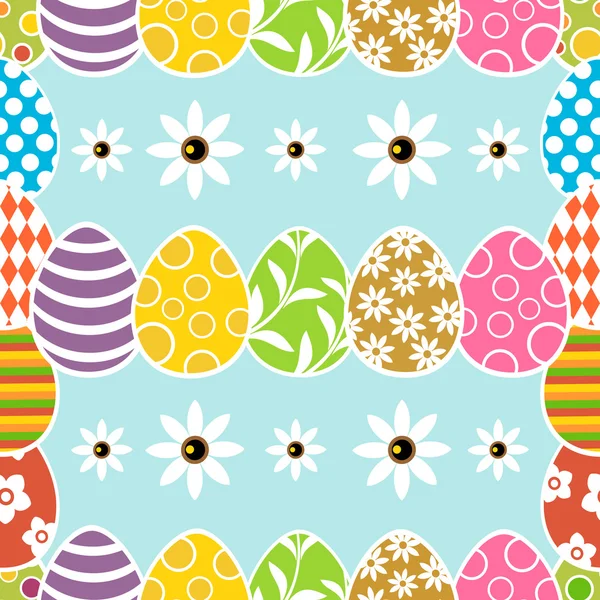 Tarjeta de fondo de Pascua sin costuras — Vector de stock