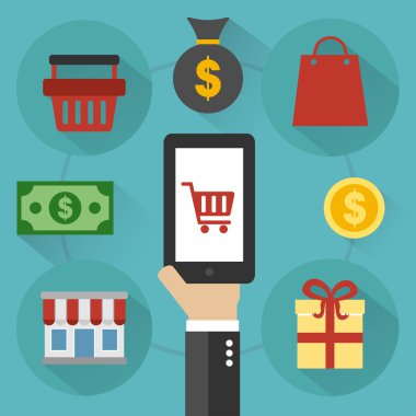 Satılık tasarım düz. Online alışveriş 