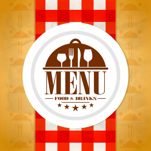 Restaurant menu design. Food and drinks menu. Texture on paper background. Vector illustration