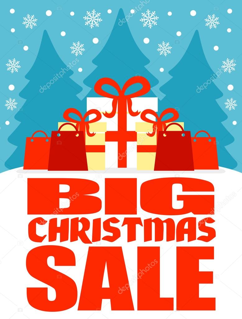  Big Christmas sale poster