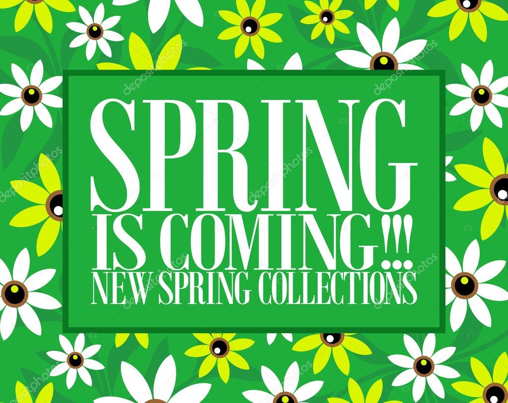 Spring is coming card
