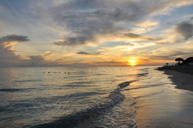 Küba 'da güzel bir gün doğumu
