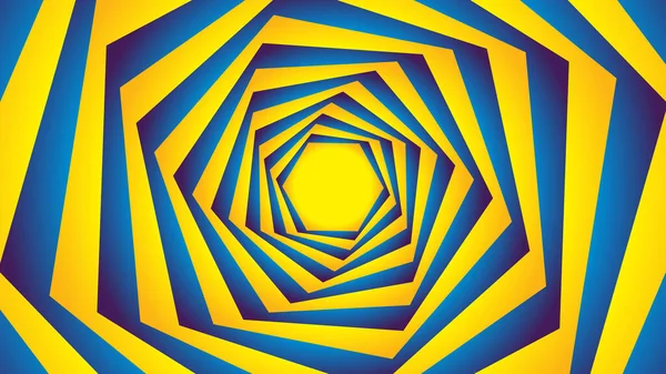 Fondo Hexágono Azul Amarillo Geométrico Puede Utilizar Para Papel Pintado Gráficos Vectoriales