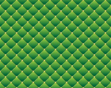 Vector Soyut Yeşil Elmas şekli döşeme lüks arka plan, düğmeleri olan & altın kenarlı deri kanepe duvar kağıdı, şablon, web, blog, yüzey, doku, grafik & yazdırma.