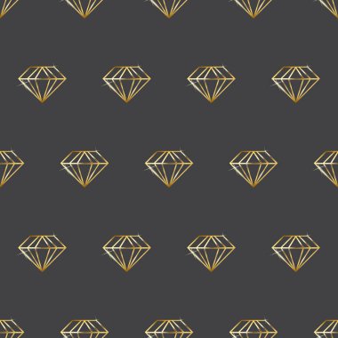 Duvar kağıdı, desen, ağ, blog, yüzey, doku, giysi, grafik & yazdırma için gri zemin üzerinde kusursuz altın çizgili elmas deseni.