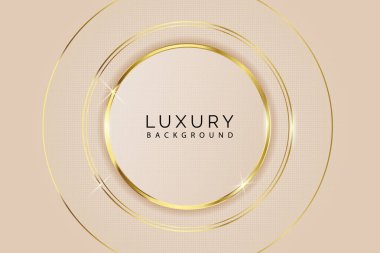 Selamlamalar, kartlar, davetiyeler, duvar kağıtları, web, blog, grafik & yazdırma için lüks soyut çember arkaplanı kullanılabilir.