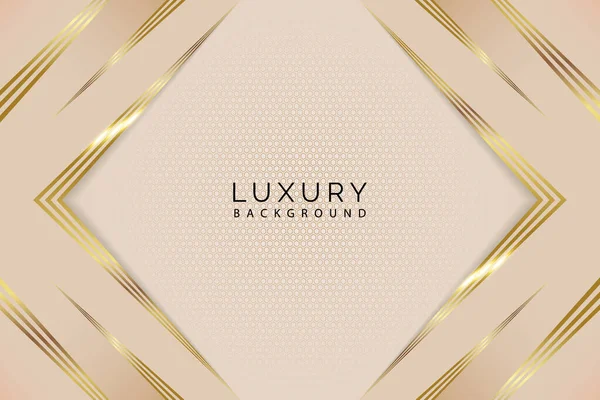 Luxury Abstract Hexagon Golden Strips Background Pode Ser Usado Para Gráficos De Vetores