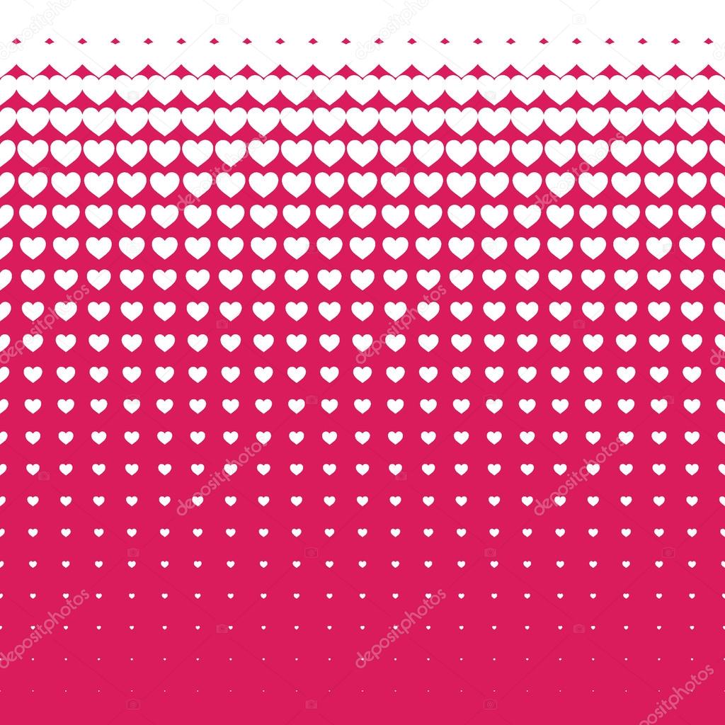 Seamless White hearts pattern background