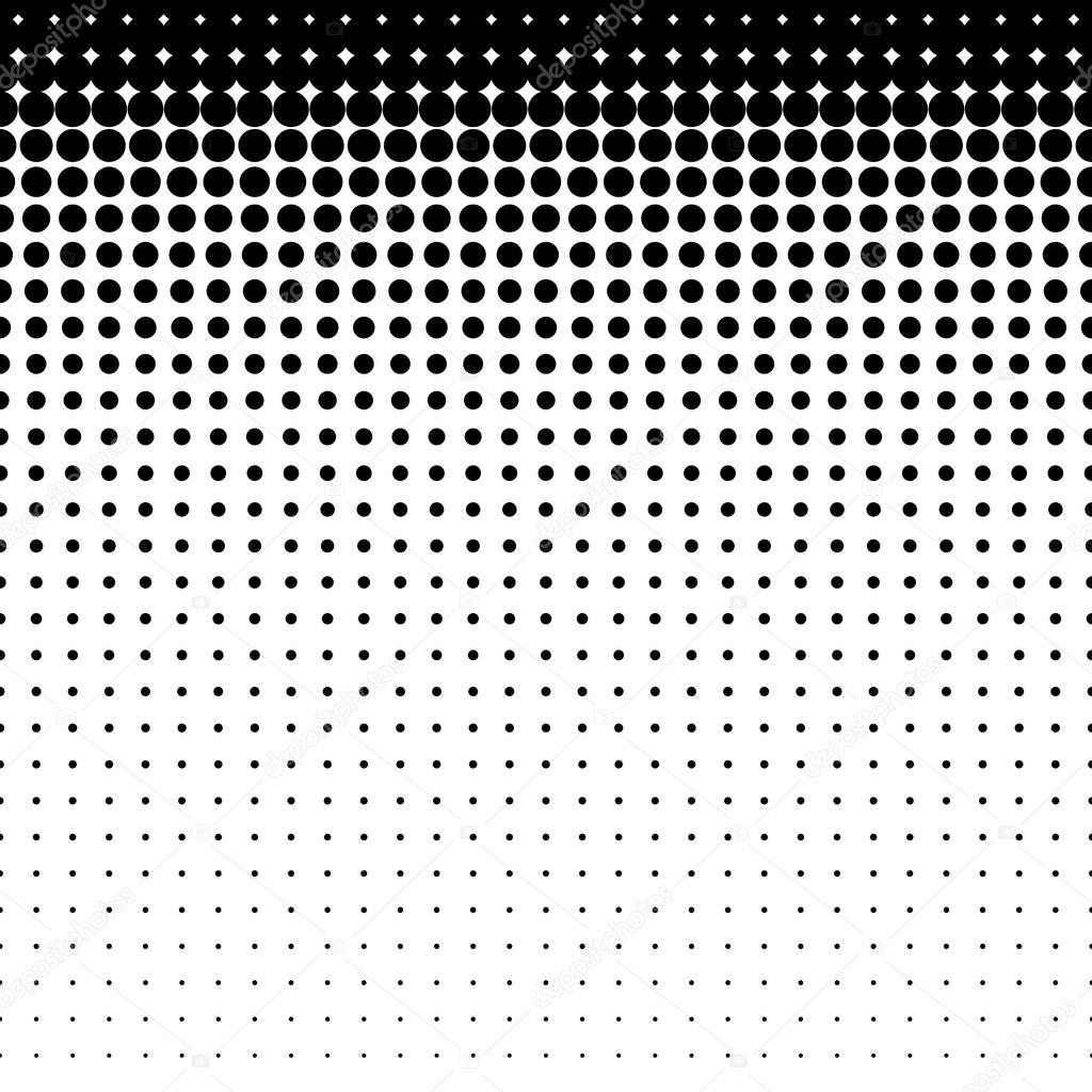 Beautiful seamless vector black dotted pattern on white background