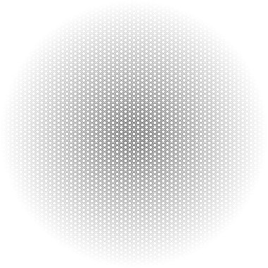 Seamless vector hexagon black lines pattern