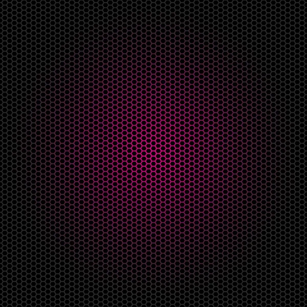 Seamless vector hexagon neon pink glow pattern — Stock Vector