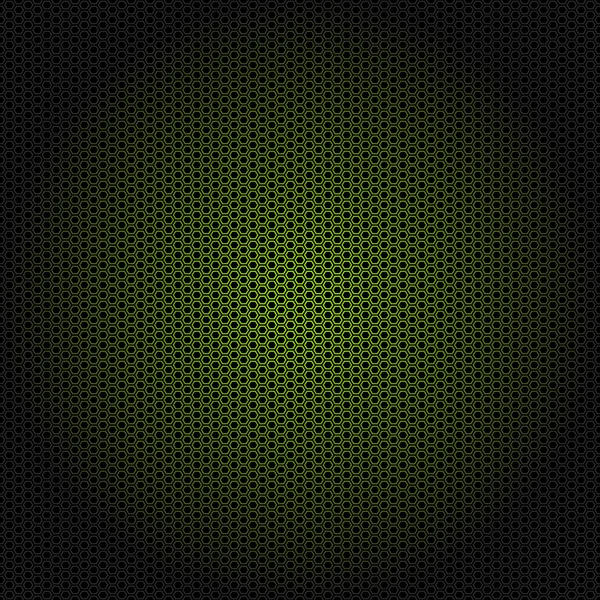 Seamless vector hexagon neon green lines pattern black background — Stock Vector