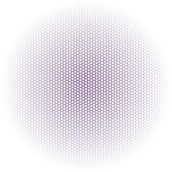 Seamless vector hexagon purple pattern white background — Stock Vector