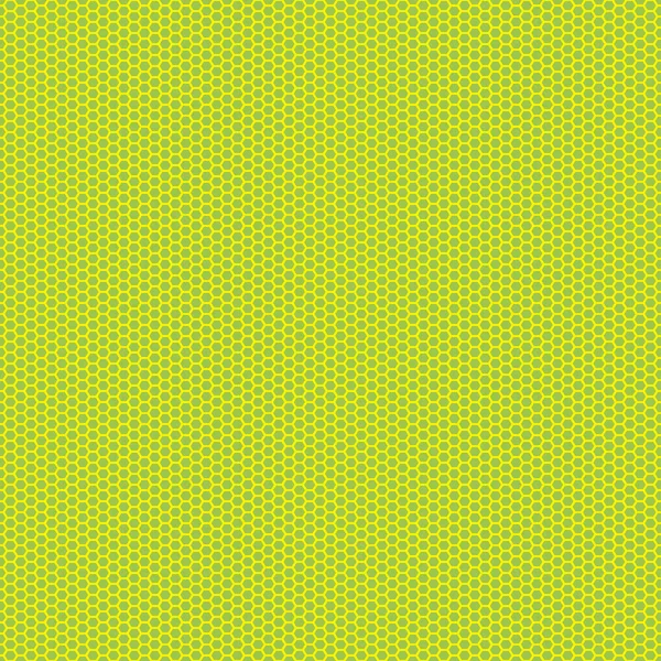 Vector sin costura hexágono patrón amarillo sobre fondo verde claro — Archivo Imágenes Vectoriales