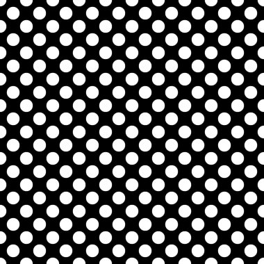 Sorunsuz vektör beyaz lekeli model siyah arka plan üzerine