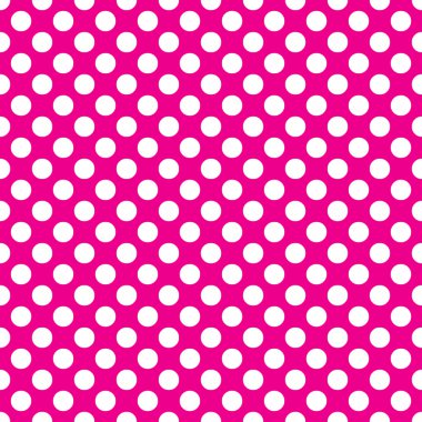 Sorunsuz vektör beyaz lekeli model pembe bir arka plan üzerinde