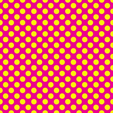 Sorunsuz vektör sarı lekeli model pembe bir arka plan üzerinde