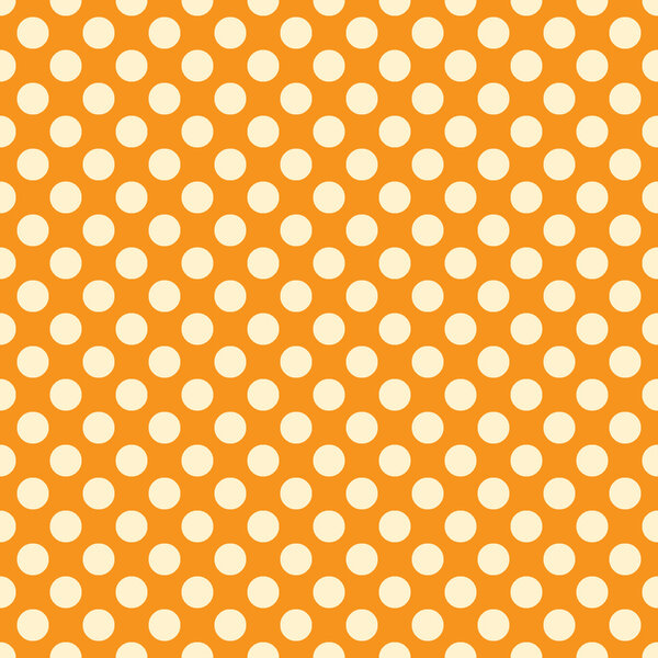 Бесшовные векторные светло-горошек рисунок на оранжевом фоне
