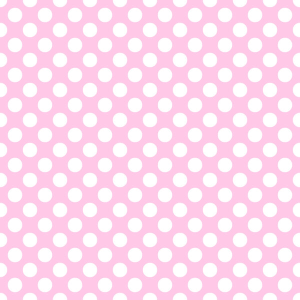 Бесшовный вектор белый горошек рисунок точек на розовом фоне
