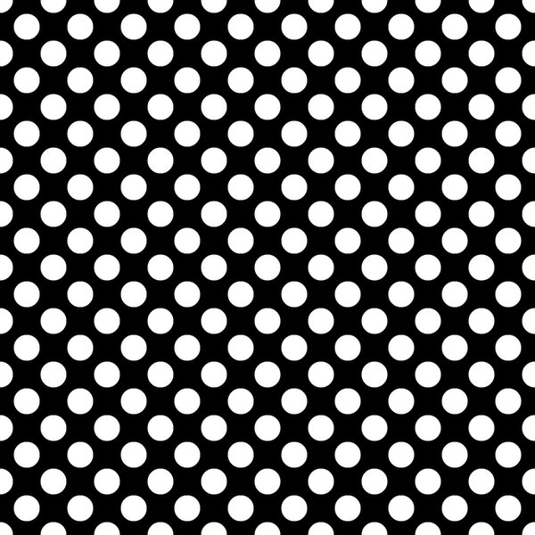 Бесшовный вектор белый горошек рисунок точек на черном фоне

