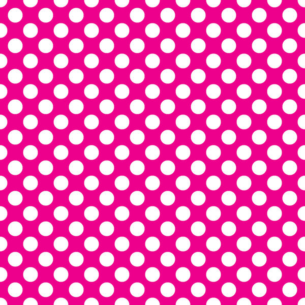 Бесшовный вектор белый горошек рисунок точек на розовом фоне
