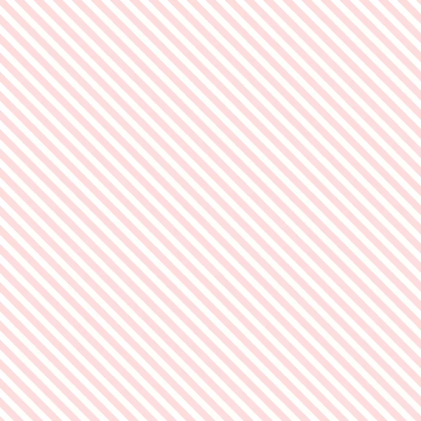 Nahtloser Vektor Baby rosa weiße diagonale Streifen Muster Hintergrund — Stockvektor