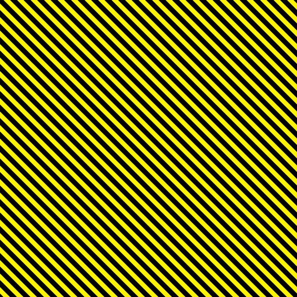 Seamless Vector Yellow Black Diagonal Strips Pattern Background — Stock Vector