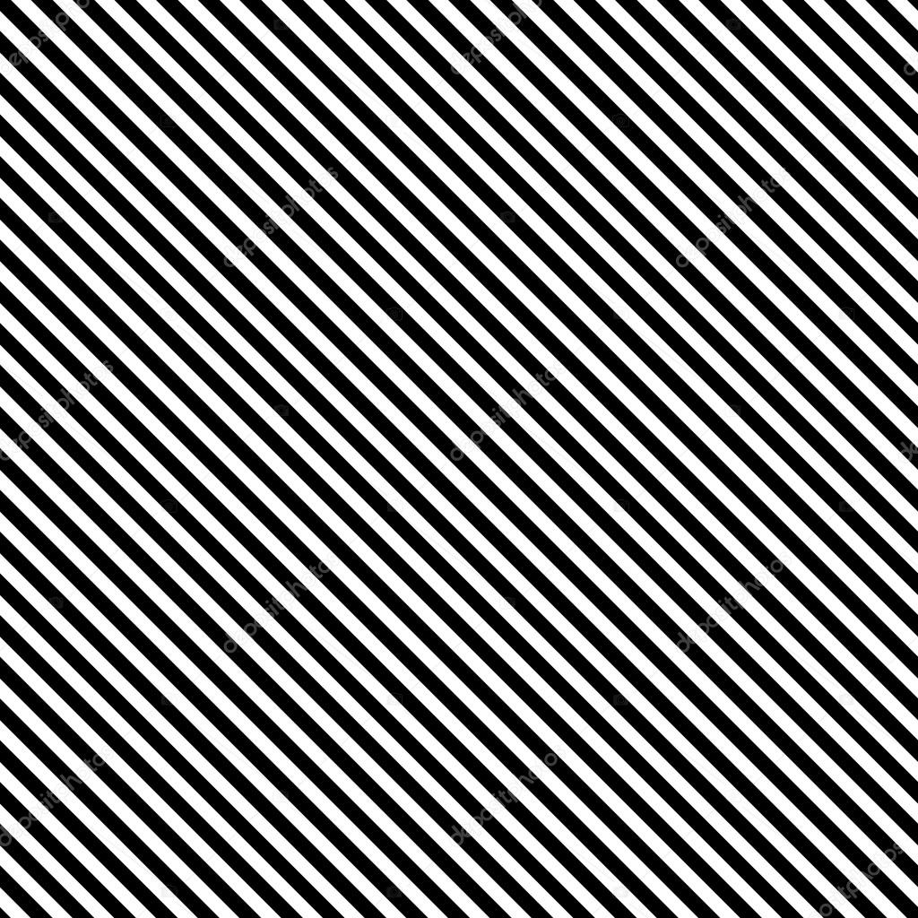 Seamless Vector Black White Diagonal Strips Pattern Background