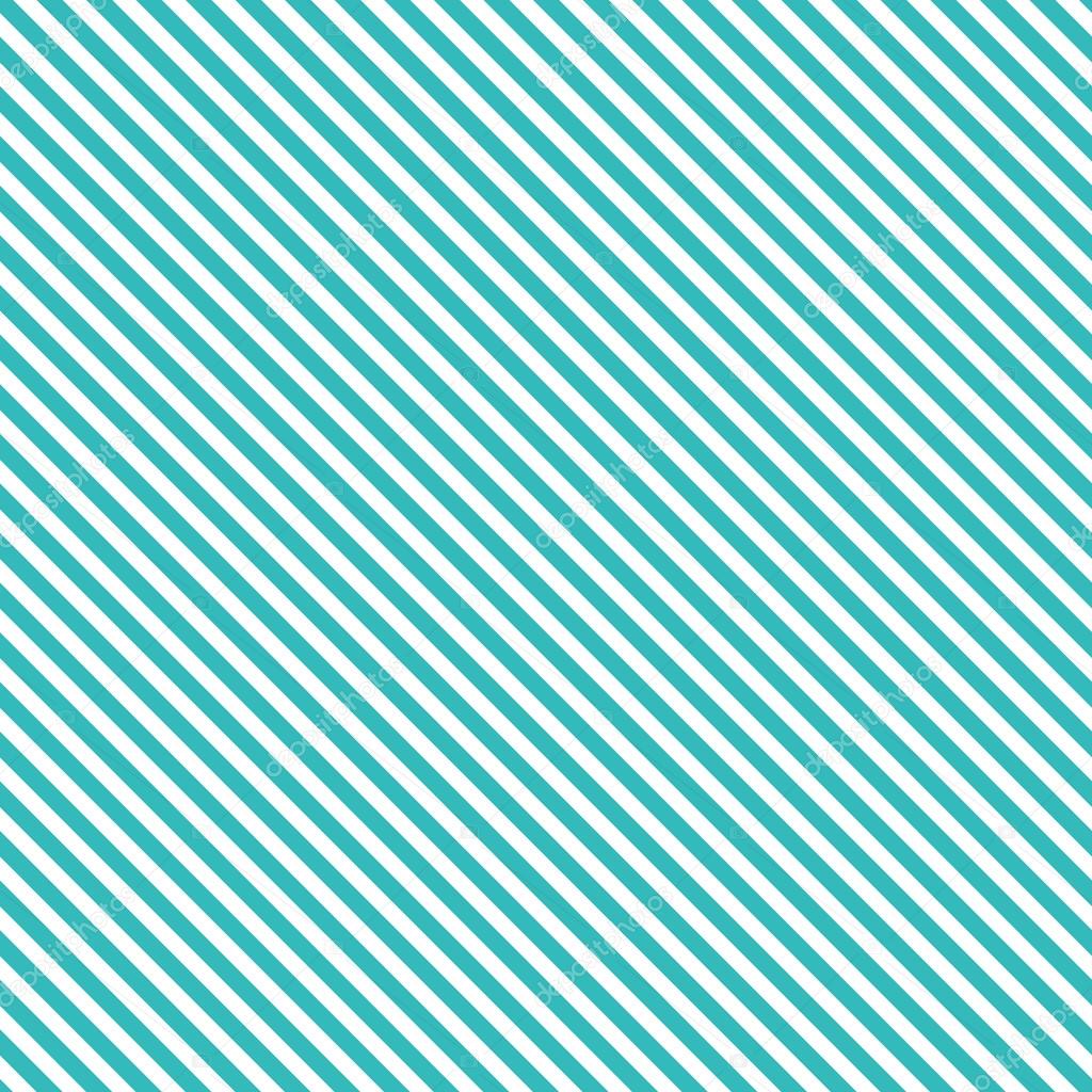 Seamless Vector Sea Green White Diagonal Strips Pattern Background