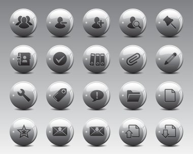 3d ball Stock Vector web and office icons in high resolution.